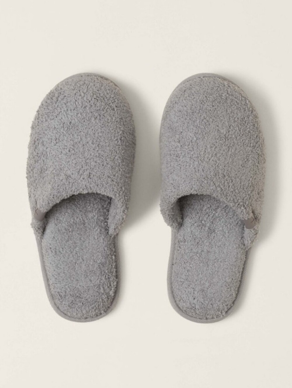 NWT Barefoot Dreams CozyChic Unisex Dove Gray Slippers Size LARGE Women 11 / 12